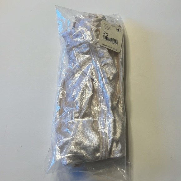 Free People All Night Velvet Tunic Camisole Top Champagne Cream Size XS - Picture 5 of 7